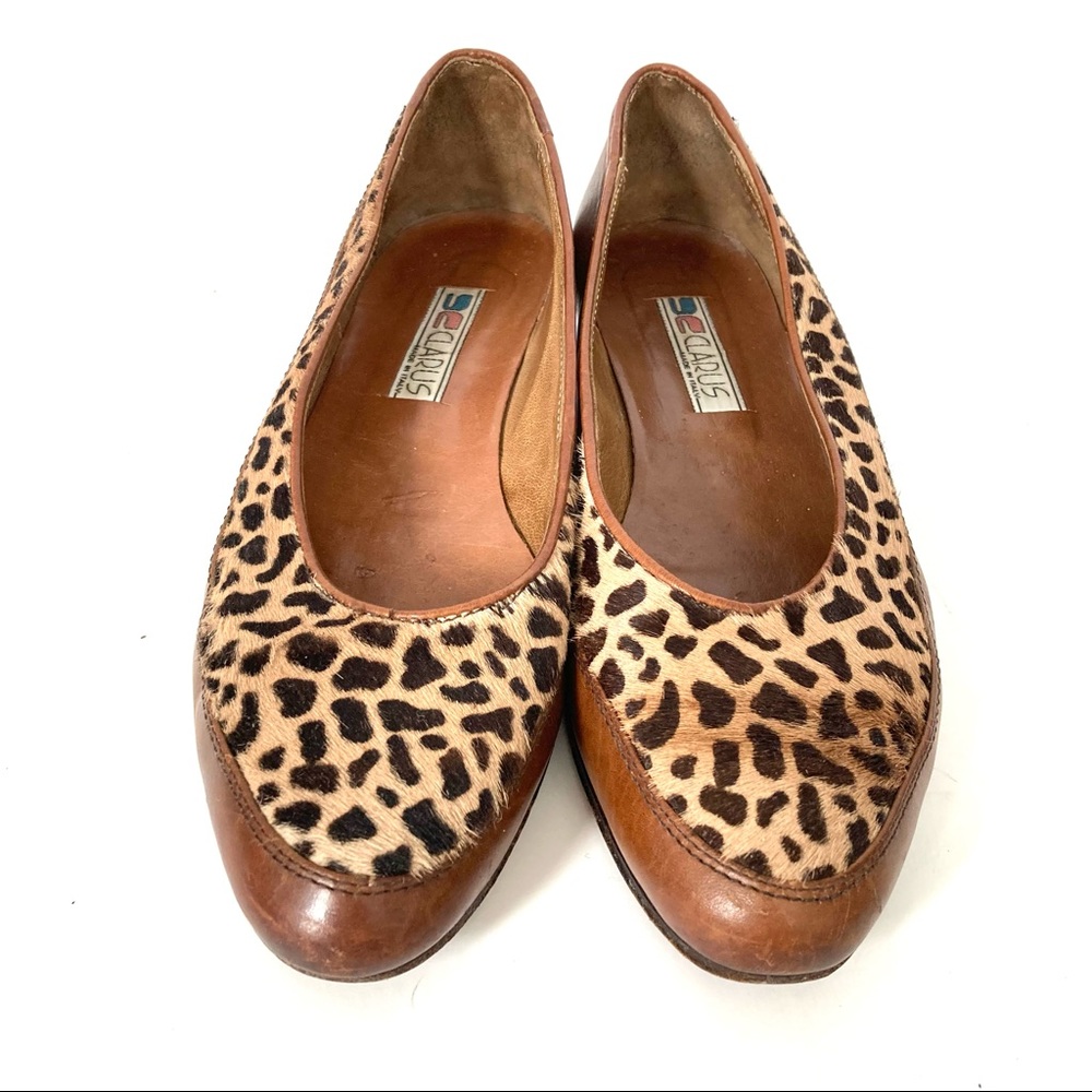 Leopard Print/Leather/CapToe/Flats. Walk on the Wild side!!! So Stunning!